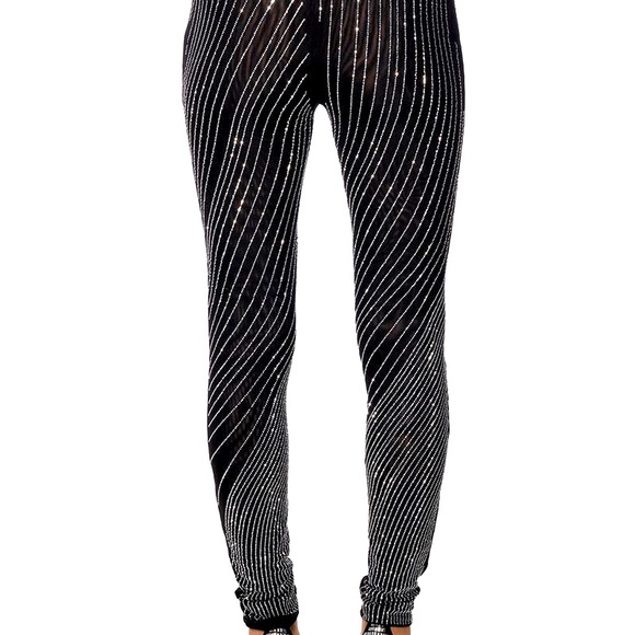 Akira Diamond Mesh Leggings with Diamond Mesh Bodysuit (Set) - Picture 3 of 5